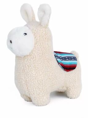 ZippyPaws Liam The Llama Storybook Snugglerz Squeaky Dog Toy New